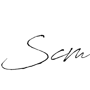Also You can easily find your signature by using the search form. We will create Scm name handwritten signature images for you free of cost using Antro_Vectra sign style. Scm signature style 6 images and pictures png