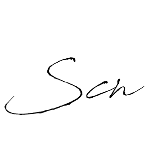 How to make Scn signature? Antro_Vectra is a professional autograph style. Create handwritten signature for Scn name. Scn signature style 6 images and pictures png