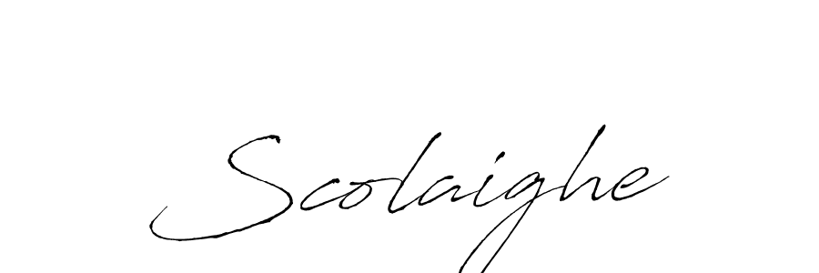Design your own signature with our free online signature maker. With this signature software, you can create a handwritten (Antro_Vectra) signature for name Scolaighe. Scolaighe signature style 6 images and pictures png