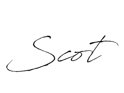 Make a beautiful signature design for name Scot. With this signature (Antro_Vectra) style, you can create a handwritten signature for free. Scot signature style 6 images and pictures png