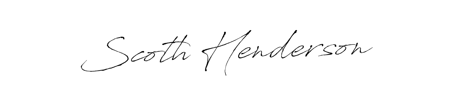 Use a signature maker to create a handwritten signature online. With this signature software, you can design (Antro_Vectra) your own signature for name Scoth Henderson. Scoth Henderson signature style 6 images and pictures png