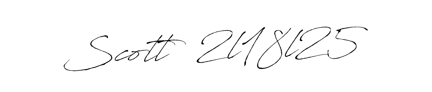 How to make Scott  2l18l25 name signature. Use Antro_Vectra style for creating short signs online. This is the latest handwritten sign. Scott  2l18l25 signature style 6 images and pictures png