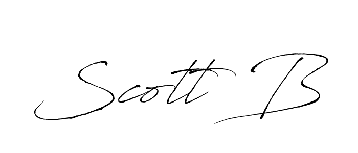 Create a beautiful signature design for name Scott B. With this signature (Antro_Vectra) fonts, you can make a handwritten signature for free. Scott B signature style 6 images and pictures png