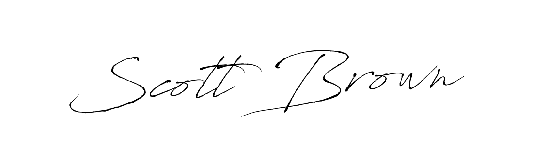 Make a beautiful signature design for name Scott Brown. With this signature (Antro_Vectra) style, you can create a handwritten signature for free. Scott Brown signature style 6 images and pictures png