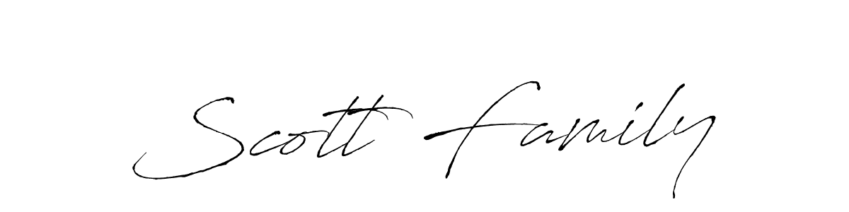 Create a beautiful signature design for name Scott Family. With this signature (Antro_Vectra) fonts, you can make a handwritten signature for free. Scott Family signature style 6 images and pictures png