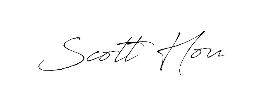 How to make Scott Hou name signature. Use Antro_Vectra style for creating short signs online. This is the latest handwritten sign. Scott Hou signature style 6 images and pictures png