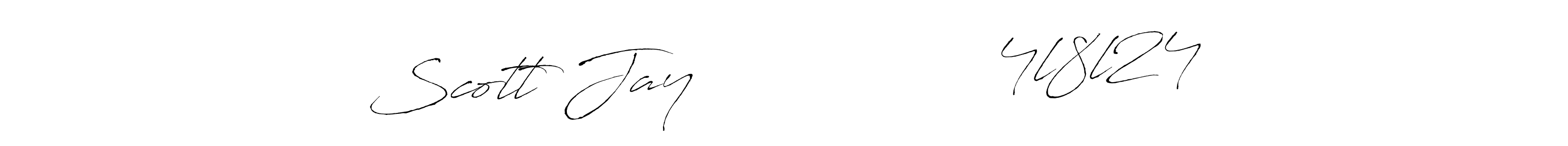 The best way (Antro_Vectra) to make a short signature is to pick only two or three words in your name. The name Scott Jay                 4l8l24 include a total of six letters. For converting this name. Scott Jay                 4l8l24 signature style 6 images and pictures png