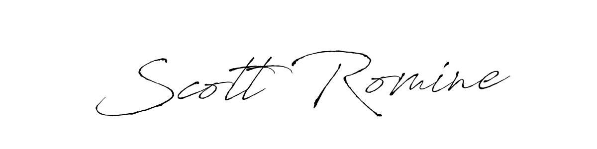 How to make Scott Romine name signature. Use Antro_Vectra style for creating short signs online. This is the latest handwritten sign. Scott Romine signature style 6 images and pictures png