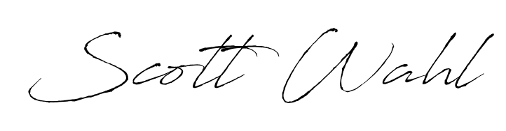 Discover how Scott Wahl looks in an executive cursive font (Antro_Vectra). Perfect for legal documents, invoices, and certificates. Scott Wahl signature style 6 images and pictures png