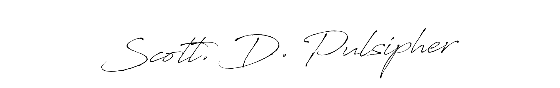 It looks lik you need a new signature style for name Scott. D. Pulsipher. Design unique handwritten (Antro_Vectra) signature with our free signature maker in just a few clicks. Scott. D. Pulsipher signature style 6 images and pictures png