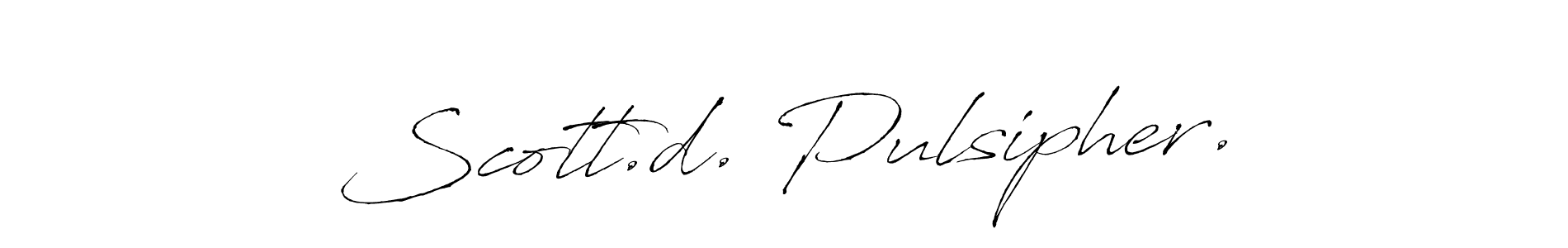 Design your own signature with our free online signature maker. With this signature software, you can create a handwritten (Antro_Vectra) signature for name Scott.d. Pulsipher.. Scott.d. Pulsipher. signature style 6 images and pictures png
