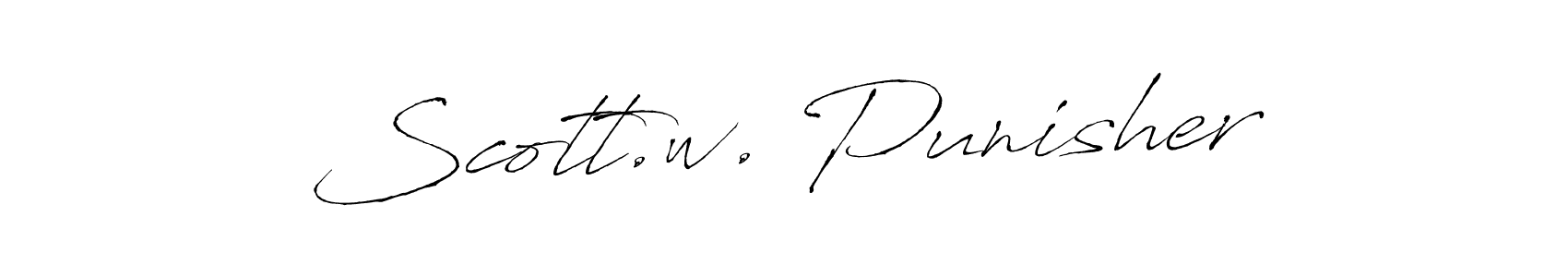 The best way (Antro_Vectra) to make a short signature is to pick only two or three words in your name. The name Scott.w. Punisher include a total of six letters. For converting this name. Scott.w. Punisher signature style 6 images and pictures png