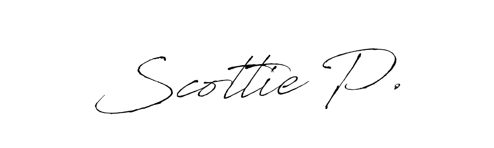 The best way (Antro_Vectra) to make a short signature is to pick only two or three words in your name. The name Scottie P. include a total of six letters. For converting this name. Scottie P. signature style 6 images and pictures png