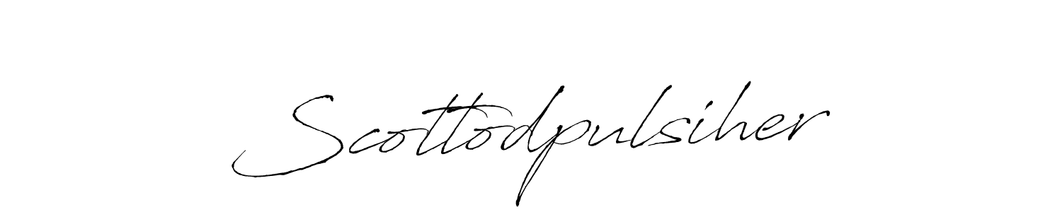 How to make Scottodpulsiher signature? Antro_Vectra is a professional autograph style. Create handwritten signature for Scottodpulsiher name. Scottodpulsiher signature style 6 images and pictures png