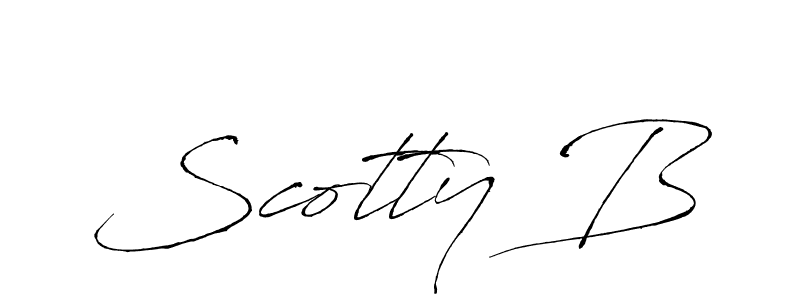 How to make Scotty B name signature. Use Antro_Vectra style for creating short signs online. This is the latest handwritten sign. Scotty B signature style 6 images and pictures png