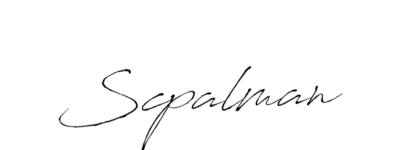 How to make Scpalman signature? Antro_Vectra is a professional autograph style. Create handwritten signature for Scpalman name. Scpalman signature style 6 images and pictures png
