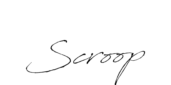 You should practise on your own different ways (Antro_Vectra) to write your name (Scroop) in signature. don't let someone else do it for you. Scroop signature style 6 images and pictures png