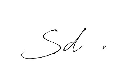 How to make Sd  . name signature. Use Antro_Vectra style for creating short signs online. This is the latest handwritten sign. Sd  . signature style 6 images and pictures png