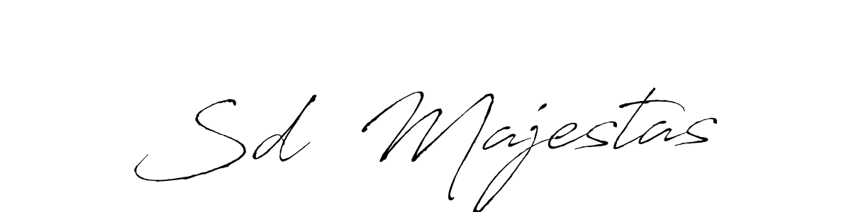 Use a signature maker to create a handwritten signature online. With this signature software, you can design (Antro_Vectra) your own signature for name Sd  Majestas. Sd  Majestas signature style 6 images and pictures png