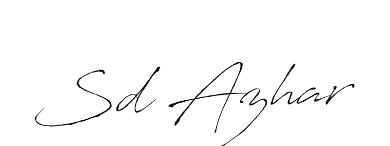 Also You can easily find your signature by using the search form. We will create Sd Azhar name handwritten signature images for you free of cost using Antro_Vectra sign style. Sd Azhar signature style 6 images and pictures png