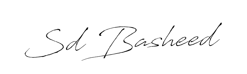 You should practise on your own different ways (Antro_Vectra) to write your name (Sd Basheed) in signature. don't let someone else do it for you. Sd Basheed signature style 6 images and pictures png