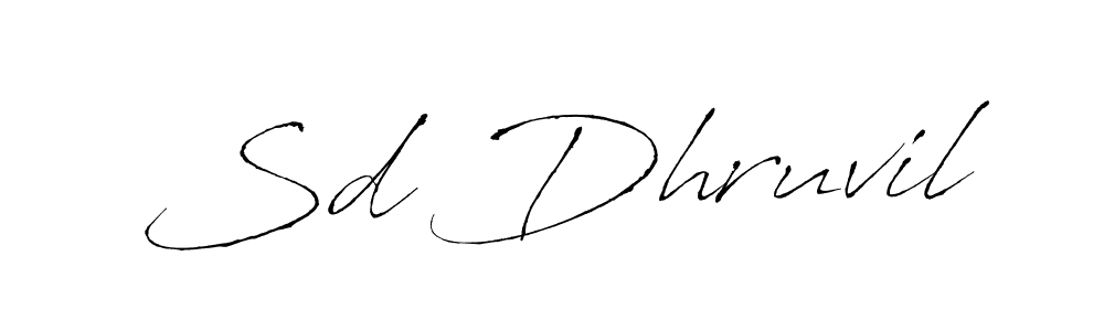 Use a signature maker to create a handwritten signature online. With this signature software, you can design (Antro_Vectra) your own signature for name Sd Dhruvil. Sd Dhruvil signature style 6 images and pictures png