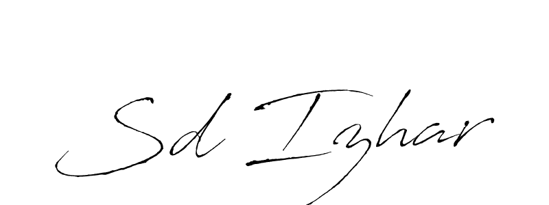 Once you've used our free online signature maker to create your best signature Antro_Vectra style, it's time to enjoy all of the benefits that Sd Izhar name signing documents. Sd Izhar signature style 6 images and pictures png