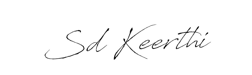 Create a beautiful signature design for name Sd Keerthi. With this signature (Antro_Vectra) fonts, you can make a handwritten signature for free. Sd Keerthi signature style 6 images and pictures png