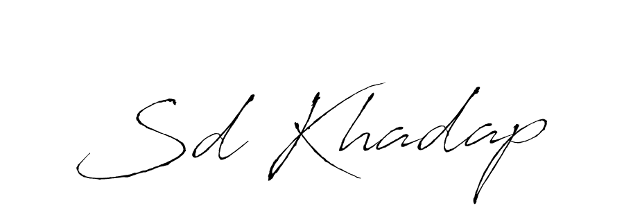 It looks lik you need a new signature style for name Sd Khadap. Design unique handwritten (Antro_Vectra) signature with our free signature maker in just a few clicks. Sd Khadap signature style 6 images and pictures png