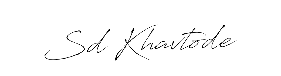 You should practise on your own different ways (Antro_Vectra) to write your name (Sd Khavtode) in signature. don't let someone else do it for you. Sd Khavtode signature style 6 images and pictures png