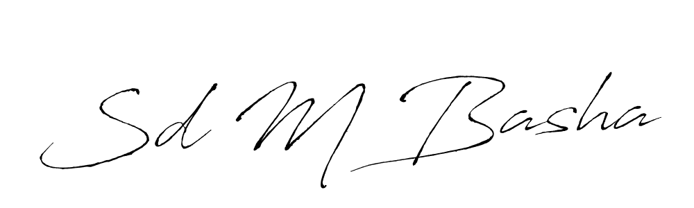 The best way (Antro_Vectra) to make a short signature is to pick only two or three words in your name. The name Sd M Basha include a total of six letters. For converting this name. Sd M Basha signature style 6 images and pictures png