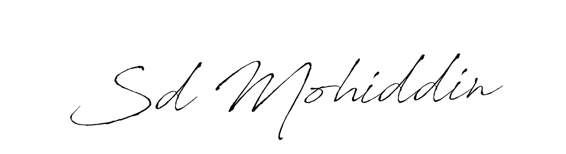 Make a beautiful signature design for name Sd Mohiddin. With this signature (Antro_Vectra) style, you can create a handwritten signature for free. Sd Mohiddin signature style 6 images and pictures png