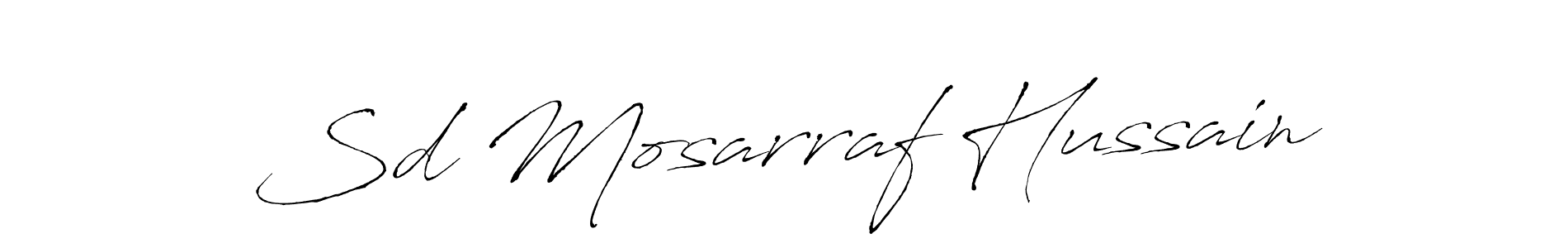 Also You can easily find your signature by using the search form. We will create Sd Mosarraf Hussain name handwritten signature images for you free of cost using Antro_Vectra sign style. Sd Mosarraf Hussain signature style 6 images and pictures png