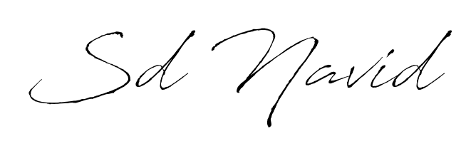 Enhance your business communications with Sd Navid signature in Antro_Vectra lettering. Clean, modern, and universally compatible. Sd Navid signature style 6 images and pictures png