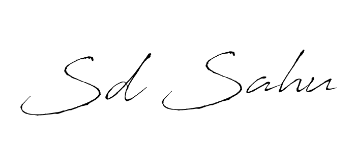 You should practise on your own different ways (Antro_Vectra) to write your name (Sd Sahu) in signature. don't let someone else do it for you. Sd Sahu signature style 6 images and pictures png