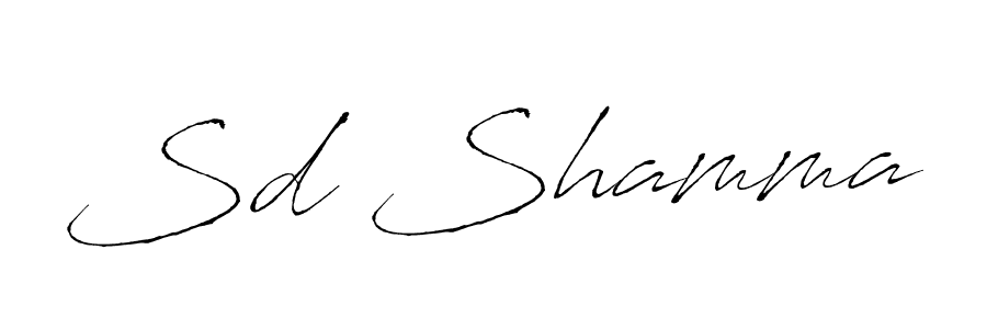 Create a beautiful signature design for name Sd Shamma. With this signature (Antro_Vectra) fonts, you can make a handwritten signature for free. Sd Shamma signature style 6 images and pictures png