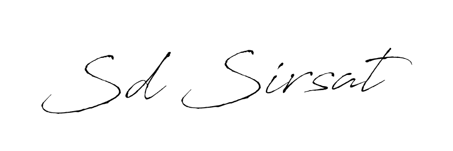 Design your own signature with our free online signature maker. With this signature software, you can create a handwritten (Antro_Vectra) signature for name Sd Sirsat. Sd Sirsat signature style 6 images and pictures png