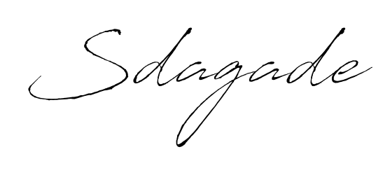 Achieve flawless digital penmanship with Sdagade name in Antro_Vectra font. The perfect tool for creating online signatures. Sdagade signature style 6 images and pictures png