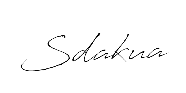 How to make Sdakua signature? Antro_Vectra is a professional autograph style. Create handwritten signature for Sdakua name. Sdakua signature style 6 images and pictures png