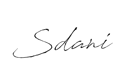 if you are searching for the best signature style for your name Sdani. so please give up your signature search. here we have designed multiple signature styles  using Antro_Vectra. Sdani signature style 6 images and pictures png