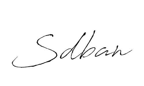 Create a beautiful signature design for name Sdban. With this signature (Antro_Vectra) fonts, you can make a handwritten signature for free. Sdban signature style 6 images and pictures png