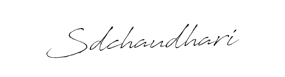 Antro_Vectra is a professional signature style that is perfect for those who want to add a touch of class to their signature. It is also a great choice for those who want to make their signature more unique. Get Sdchaudhari name to fancy signature for free. Sdchaudhari signature style 6 images and pictures png