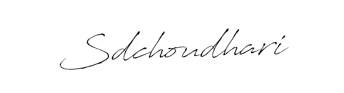 You should practise on your own different ways (Antro_Vectra) to write your name (Sdchoudhari) in signature. don't let someone else do it for you. Sdchoudhari signature style 6 images and pictures png