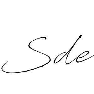 Make a beautiful signature design for name Sde. Use this online signature maker to create a handwritten signature for free. Sde signature style 6 images and pictures png