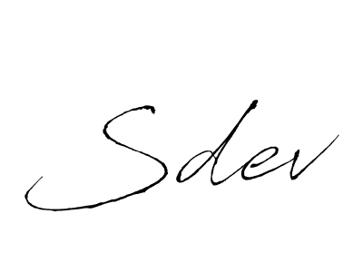 Also we have Sdev name is the best signature style. Create professional handwritten signature collection using Antro_Vectra autograph style. Sdev signature style 6 images and pictures png