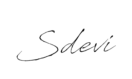 Also we have Sdevi name is the best signature style. Create professional handwritten signature collection using Antro_Vectra autograph style. Sdevi signature style 6 images and pictures png