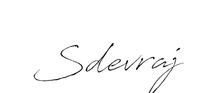 Create a beautiful signature design for name Sdevraj. With this signature (Antro_Vectra) fonts, you can make a handwritten signature for free. Sdevraj signature style 6 images and pictures png