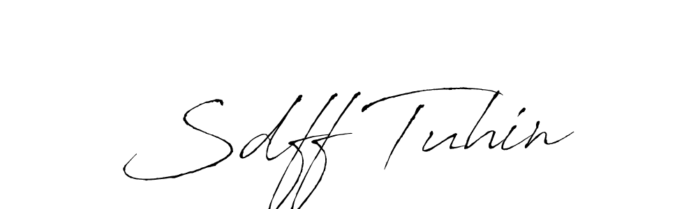 The best way (Antro_Vectra) to make a short signature is to pick only two or three words in your name. The name Sdff Tuhin include a total of six letters. For converting this name. Sdff Tuhin signature style 6 images and pictures png