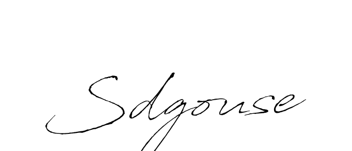 How to make Sdgouse signature? Antro_Vectra is a professional autograph style. Create handwritten signature for Sdgouse name. Sdgouse signature style 6 images and pictures png