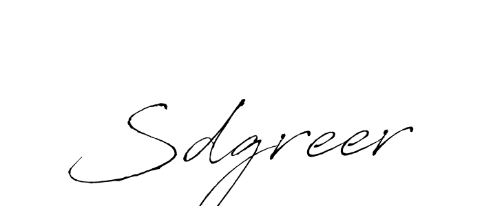 Sdgreer stylish signature style. Best Handwritten Sign (Antro_Vectra) for my name. Handwritten Signature Collection Ideas for my name Sdgreer. Sdgreer signature style 6 images and pictures png